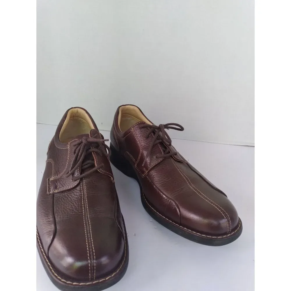Leather Dress Shoes Brown Lace‎ Up Comfort Casual Walking Oxfords